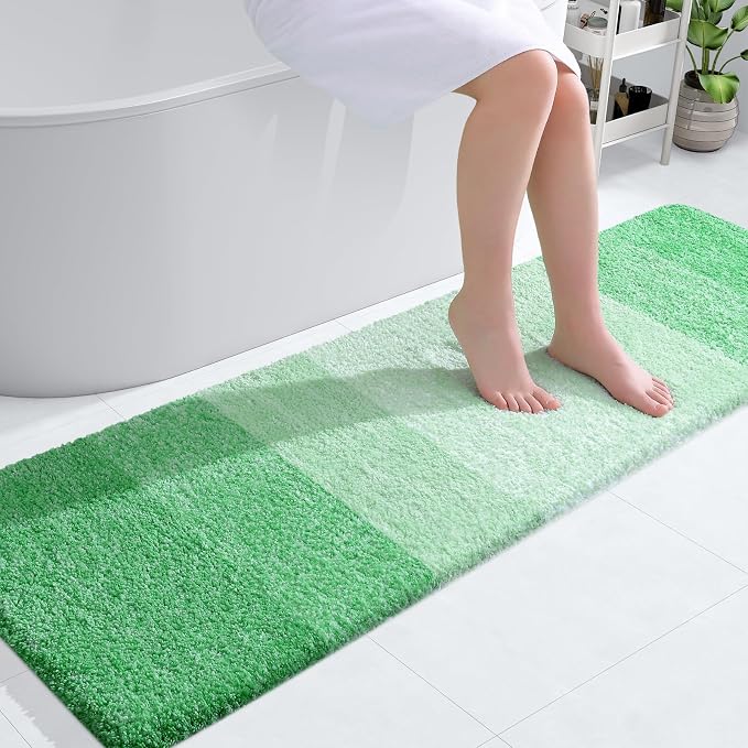 OLANLY Bathroom Runner Rugs Mat 59x17, Extra Soft Absorbent Microfiber Bath Rugs by OLANLY