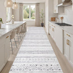cotiled Hallway 3x12 Runner Rugs: Washable Boho Rugs - Image 7