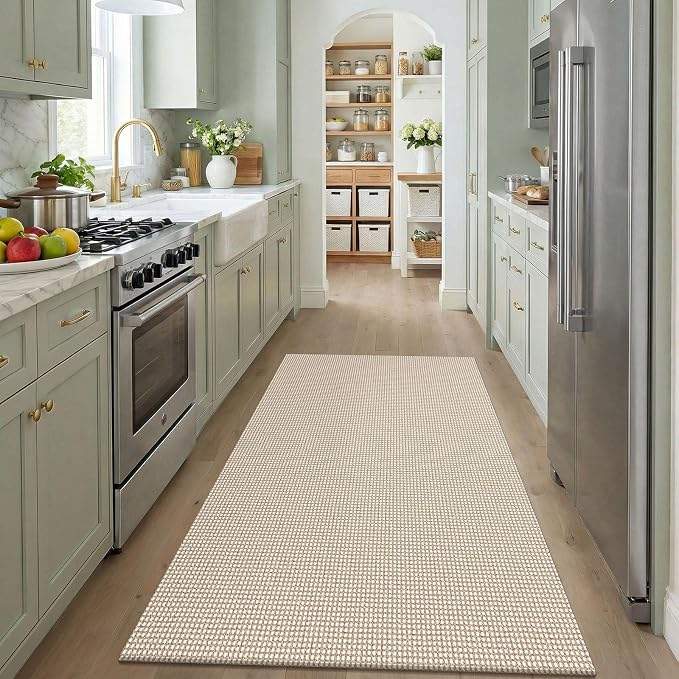 KOZYFLY Washable 4x5 Entry Woven Area Rug, Braided Throw Rugs - Image 2