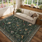 Machine Washable Rugs for Living Room: 6x9 Area Rugs for Bedroom Vintage Rugs - Image 8