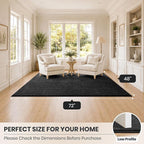 PURRUGS Easy Care Area Rug 4ft x 6ft, Non-Slip Machine Washable Entryway Rug - Image 8