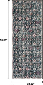 Lahome Moroccan Trellis Kitchen Runner, 2x5 Rug Runners - Image 2