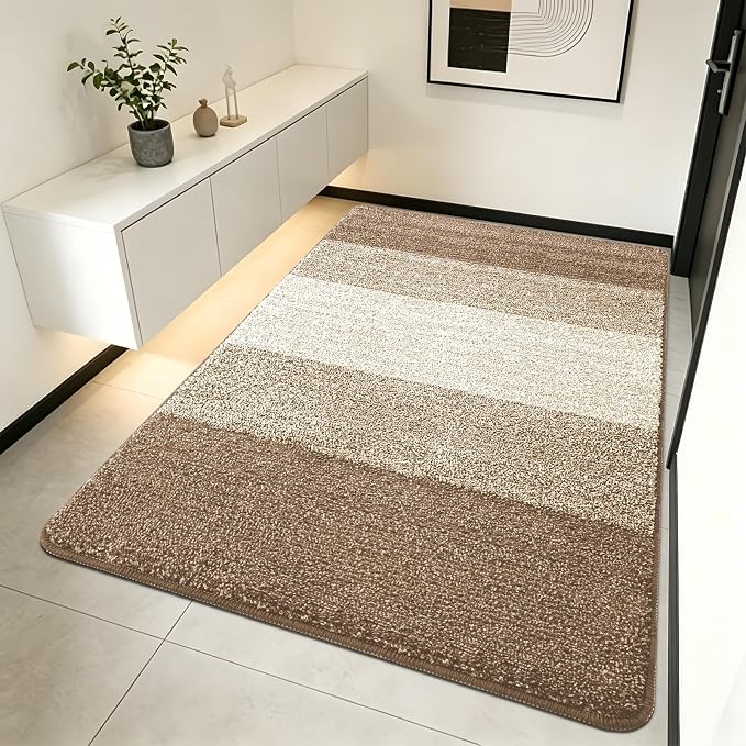 Kitinjoy Indoor Outdoor Door Mat, 70x35 Non-Slip Absorbent Dirt Trapper by Kitinjoy