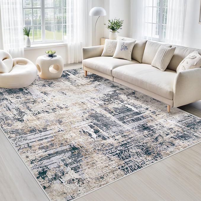 Area Rugs 6x9 Living Room: Washable Rug Modern Abstract Large Rugs Soft Non by MXSANYOORUG