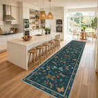 Rugxara 2x10 Floral Runner Rug, Washable Runners - Image 2