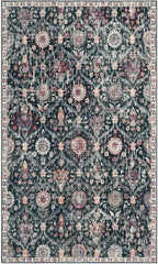 Lahome Moroccan Trellis Washable Small Area Rug, 3x5 Black Rug - Image 6