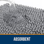 OLANLY Toilet Rugs U-Shaped 24x24, Extra Soft Absorbent Chenille Contour - Image 4