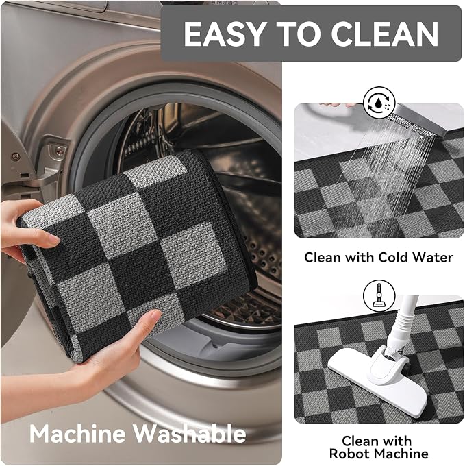 YDKGL Kitchen Mats for Floor, Super Absorbent Kitchen Rugs Non Slip Washable - Image 4