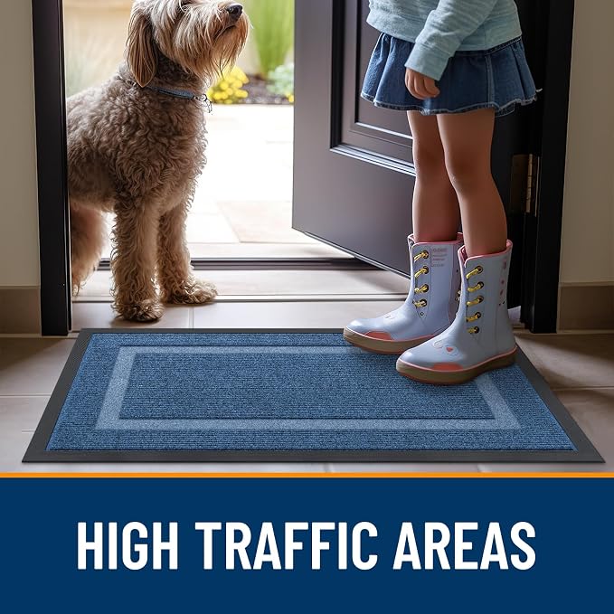 OLANLY Front Door Mat Indoor Outdoor Entrance, Waterproof All-Season, - Image 8