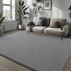 Pettop 6x9 ft Grey Area Rugs for Bedroom Living Room, Washable Memory Foam - Image 3