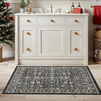 Dark Grey Washable 2x3 Entry Rug, Washable Small Rugs - Image 6