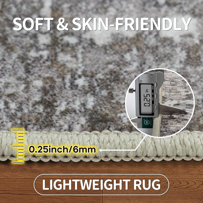 9x12 Area Rugs for Living Room Rug Washable: Modern Large Rug for Dining Room - Image 6