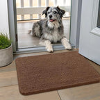 Smiry Dog Door Mat for Muddy Paws 24x16, Absorbent Dirt Trapper, Non-Slip by Smiry