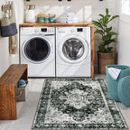 Moynesa Ultra-Thin Washable Vintage Area Rug - Image 8