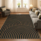 Lahome Modern Rainbow Easy Jute Carpet, Washable 5x7 Area Rugs - Image 6