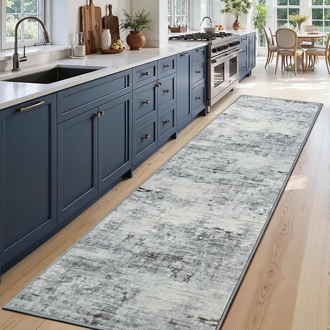 Toneed Entryway Runner Rug 2x8 for Hallway Kitchen, Washable Non-Slip Rug - Image 2