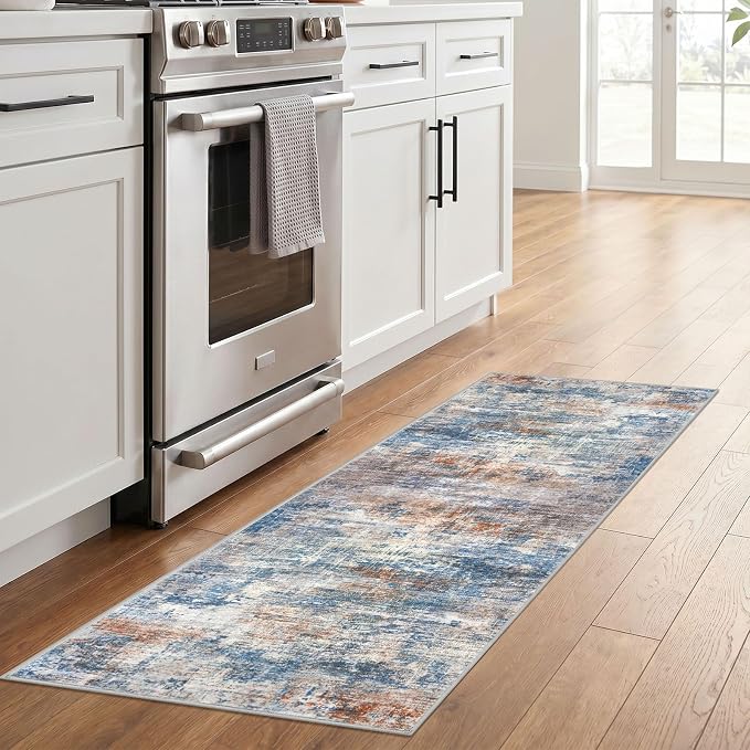 IOHOUZE Abstract Runner Rug 2x6 Ft Washable Runners - Image 2