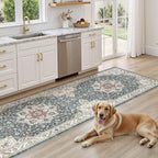Vintage Hallway Runner Rug 3x8: Large Soft Washable Entryway - Image 9