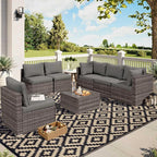 SAND MINE Waterproof Outdoor Rug 8x10 ft, Plastic Reversible Rug, Modern Area - Image 5