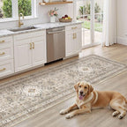Vintage Hallway Runner Rug 3x12: Large Soft Washable Entryway - Image 9