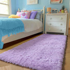 PAGISOFE Fluffy Purple Rug 2' x 6' Shaggy Runner Rugs - Image 8