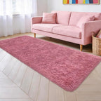 Soft Runner Rug for Bedroom Living Room, 2x6 ft Fluffy Blush Pink Rug for - Image 3