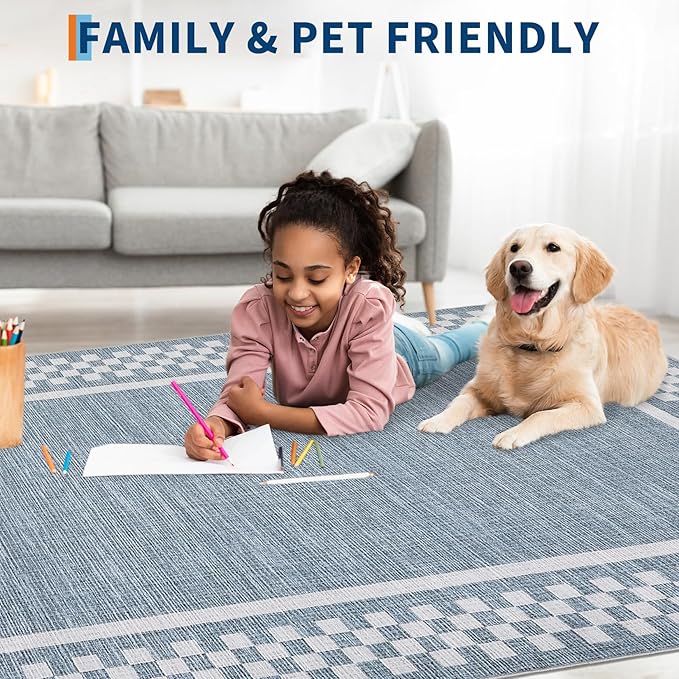 Rug Runners for Hallways 2x8 Washable Kitchen Runner Rug Non Slip Low Pile - Image 3