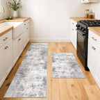 IOHOUZE Abstract Area Rugs and Runners Sets 2x3 and 2x6 Ft, Washable Entryway - Image 2