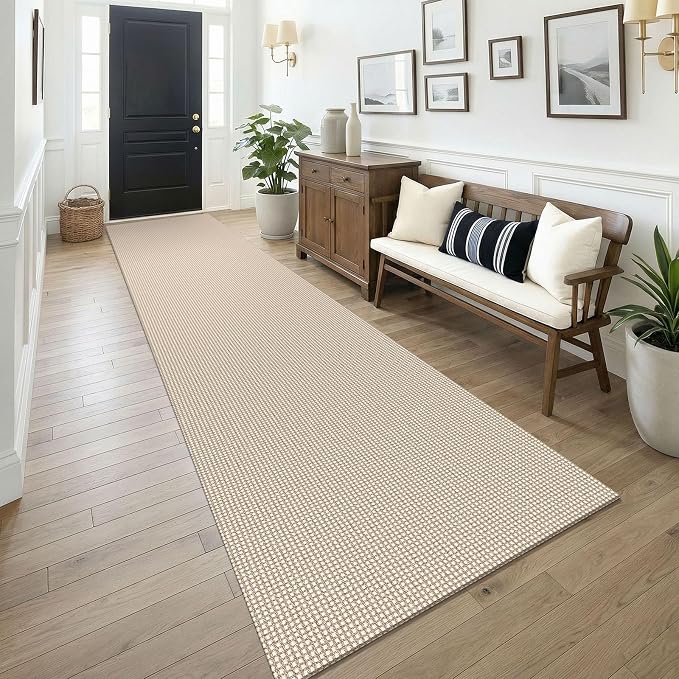 KOZYFLY 3x14 Runners Rugs for Hallway, Long Washable Runner Rug, Non Slip by KOZYFLY