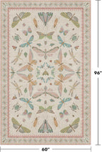 Hazo Haus Washable 5x8 Light Pink Rug - Image 2