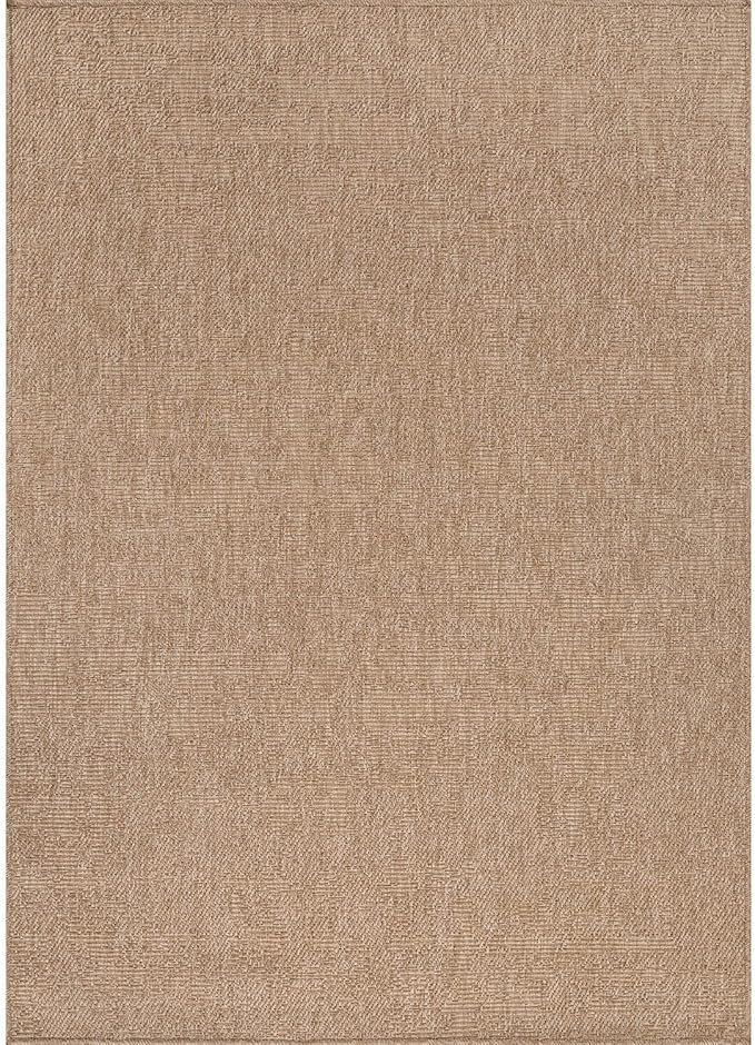 CAMILSON Easy Jute Rug 5x7, Indoor Outdoor Natural Color Fiber Area Rugs - Image 3