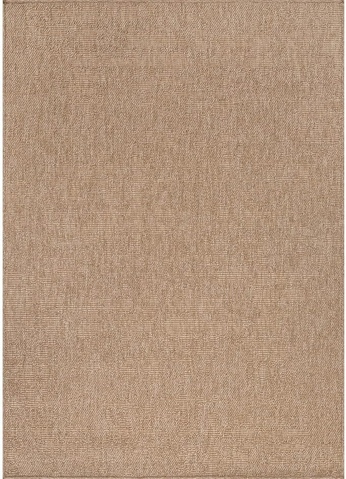 CAMILSON Easy Jute Rug 6x9, Indoor Outdoor Natural Color Fiber Area Rugs - Image 2