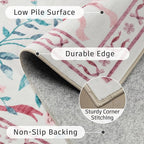 DCX Washable 4x6 Bow Rug, Cute Soft Low Pile Indoor Décor Carpet, Kid & Pet - Image 6