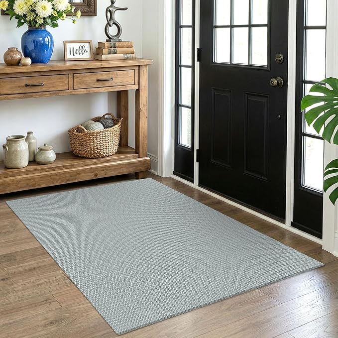 EARTHALL Washable Area Rug 4x5 Ft Non Slip Rugs by EARTHALL