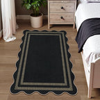 Modern Easy Jute 3x5 Outdoor Patio Rug, Farmhouse Neutral Non Slip Carpet - Image 8