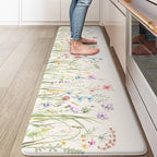 KIMODE Anti Fatigue Kitchen Mat, Cushioned Boho Kitchen Runner, Non Slip by StayinComfortCookwithJoy
