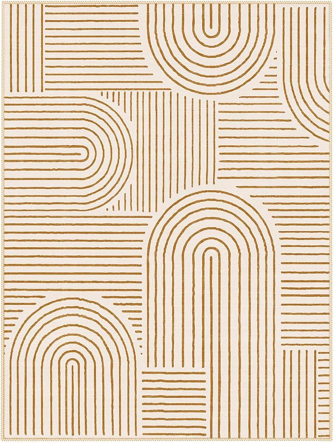 Lahome Abstract Area Rugs 9x12 Living Room, Soft Washable 9x12 Area Rug - Image 7