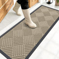 OLANLY Front Door Mat Outside Entrance 47x17, Heavy Duty Sturdy Natural Rubber by OLANLY