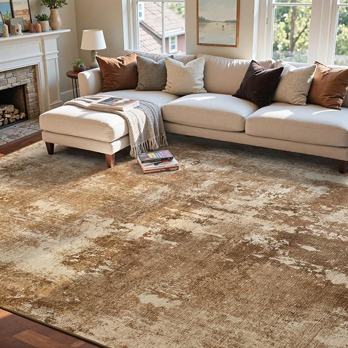 5x7 Ft Area Rugs for Living Room, Soft Non-Slip Washable Rugs Modern Abstract - Image 3
