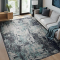 RELEANY Washable Area Rugs 7'x9' Non-Slip Modern Abstract Soft by RELEANY