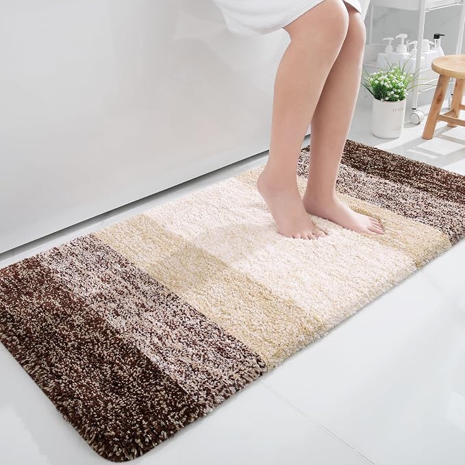 OLANLY Large Bathroom Rugs Mat 45x27, Extra Soft Absorbent Microfiber Bath Rugs by OLANLY