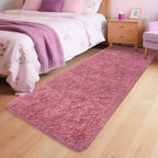 Soft Runner Rug for Bedroom Living Room, 2x6 ft Fluffy Blush Pink Rug for - Image 2