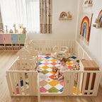 jinchan Macy 5x7 Area Rug for Kids Room Modern Colorful Nursery Rug Checkered - Image 3