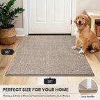 PURRUGS Dirt Trapping Door Mat 36" x 36", Non-Slip Machine Washable Entryway Rug - Image 8