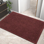 HIYARD Sturdy Front Door Mat, Absorbent Muddy Dirt Resist Welcome Door Mats by HIYARD