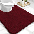 OLANLY Toilet Rugs U-Shaped 24x20, Extra Soft Absorbent Chenille Contour by OLANLY