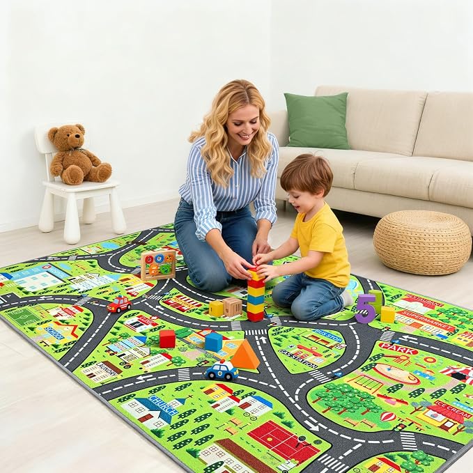 Community Helpers Play Rug – Educational Kids Carpets - Image 3