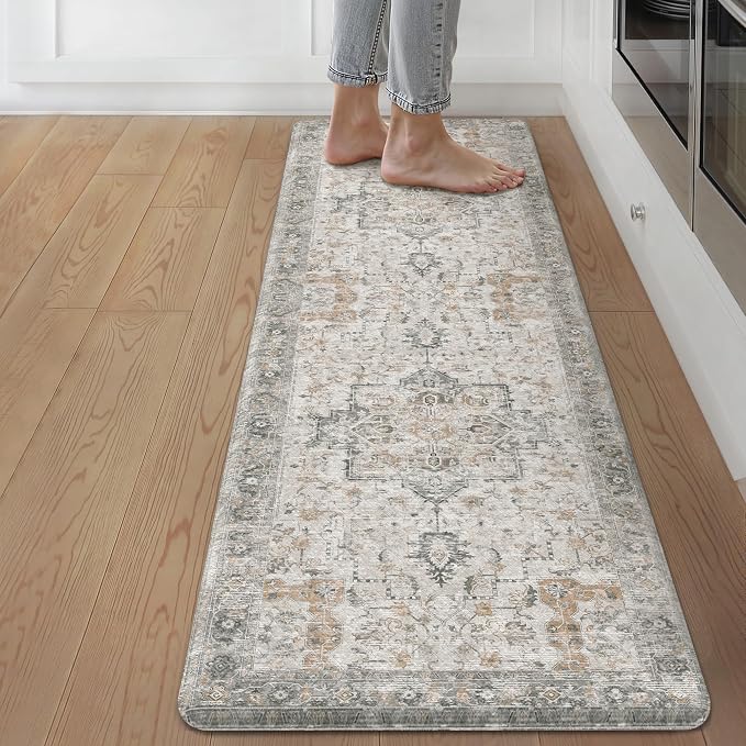 GENIMO Kitchen Mats for Floor, Washable Anti Fatigue Mat for Cushioned by GENIMO