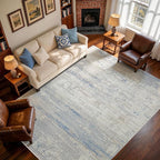 Washable Rugs 9x12 Area Rug for Living Room- Modern Abstract Rugs for Bedroom by Lbris