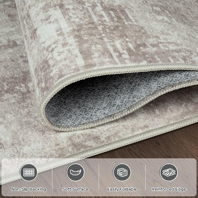 9x12 Area Rugs for Living Room Rug Washable: Modern Large Rug for Dining Room - Image 4